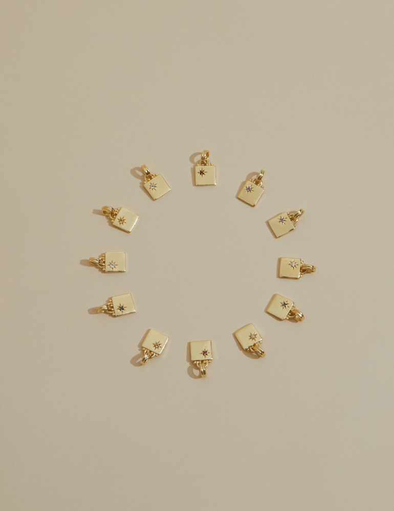 Birthstone Necklace - Gold