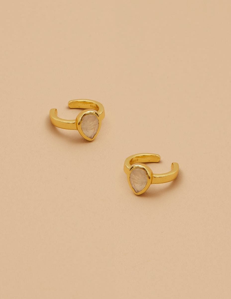 Daisy Ear Cuff - Moonstone