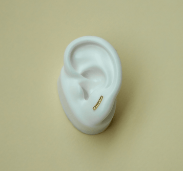Minimalist Ear Climbers - 14k Solid Gold - Bonito Jewelry